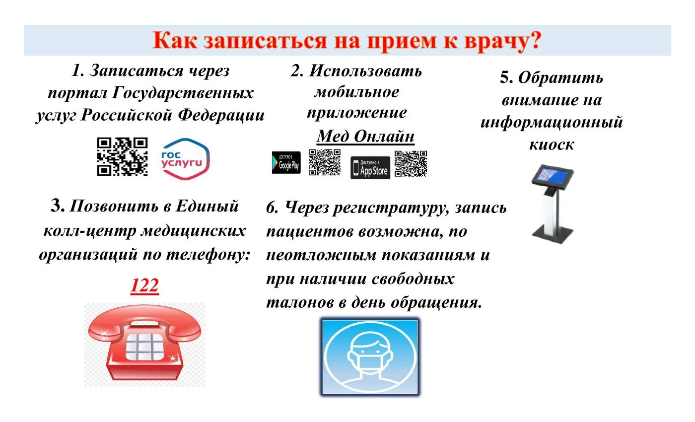 Как записаться на прием к врачу!