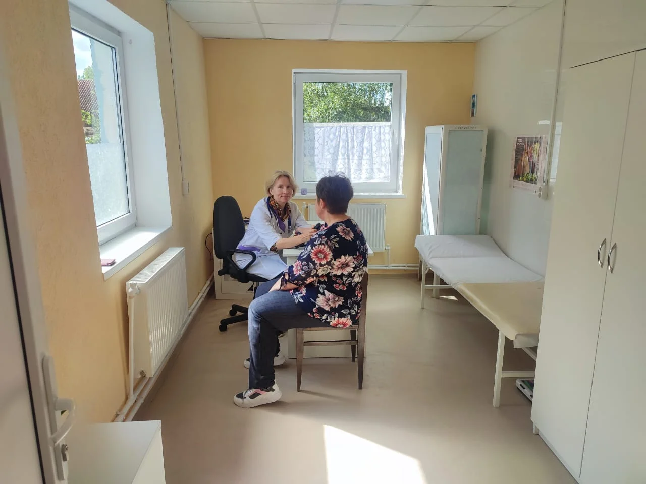 В ФАПе поселка Узловое под Краснознаменском активно проводится выездная диспансеризация населения